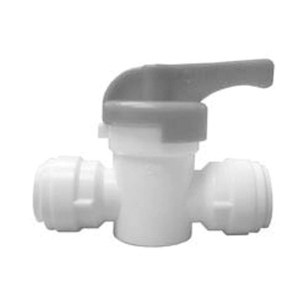 PL-3011 Stop Valve, 1/4 in Connection, Compression, 150 psi Pressure, Manual Actuator, CPVC Body