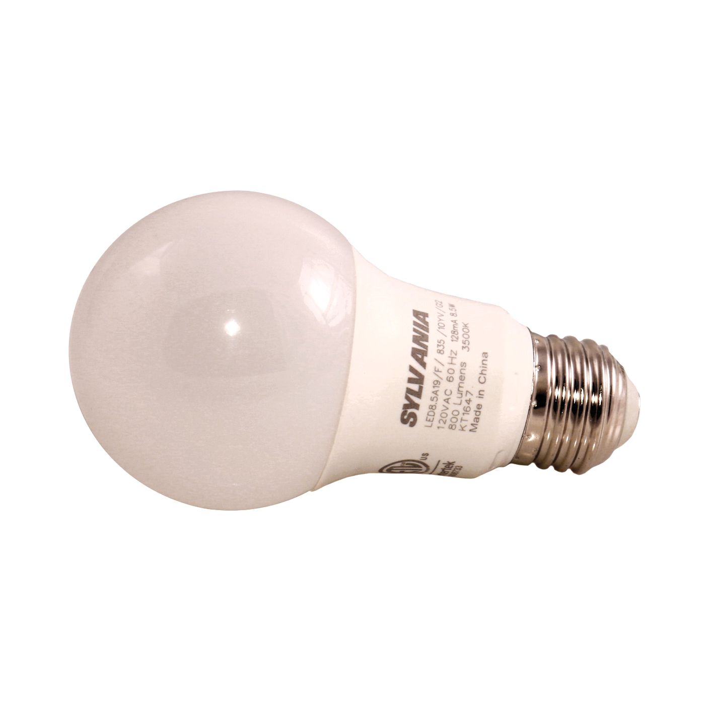 79704 LED Light Bulb, General Purpose, A19 Lamp, 60 W Equivalent, E26 Lamp Base, Frosted, Bright White Light