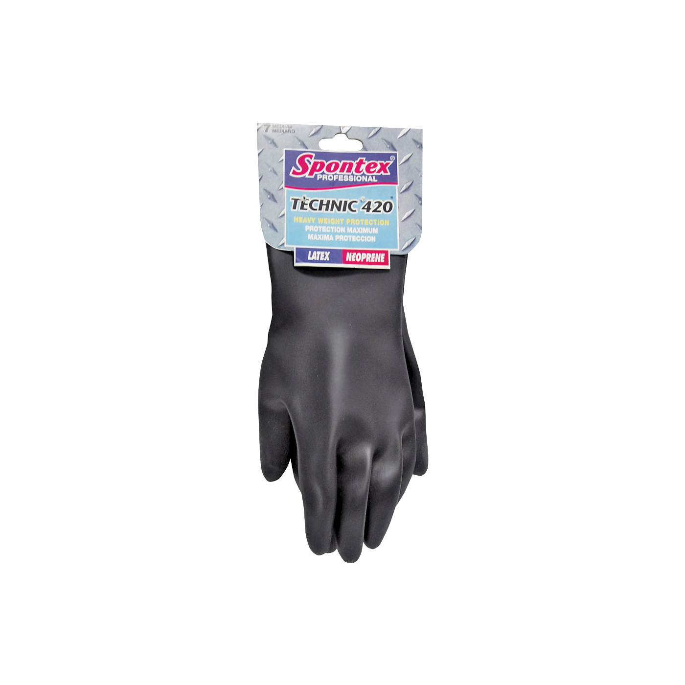 33545 Protective Gloves, M, 12-1/2 in L, Neoprene, Black