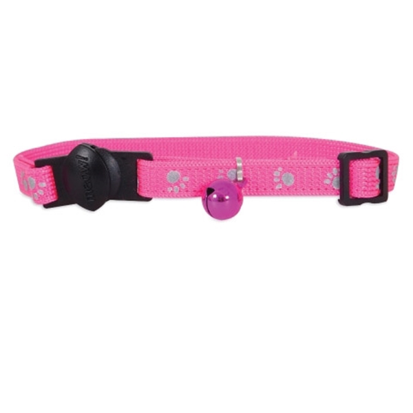 0322401 Safety Cat Collar, One Size Neck, 3/8 in W Collar, 8 to 12 in L Collar, Fastening Method: Buckle
