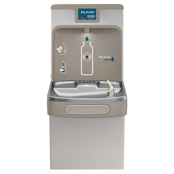 EZH2O Series LZS8WSLP Bottle Filling Station and Cooler, 8 gph Cooler, Light Gray