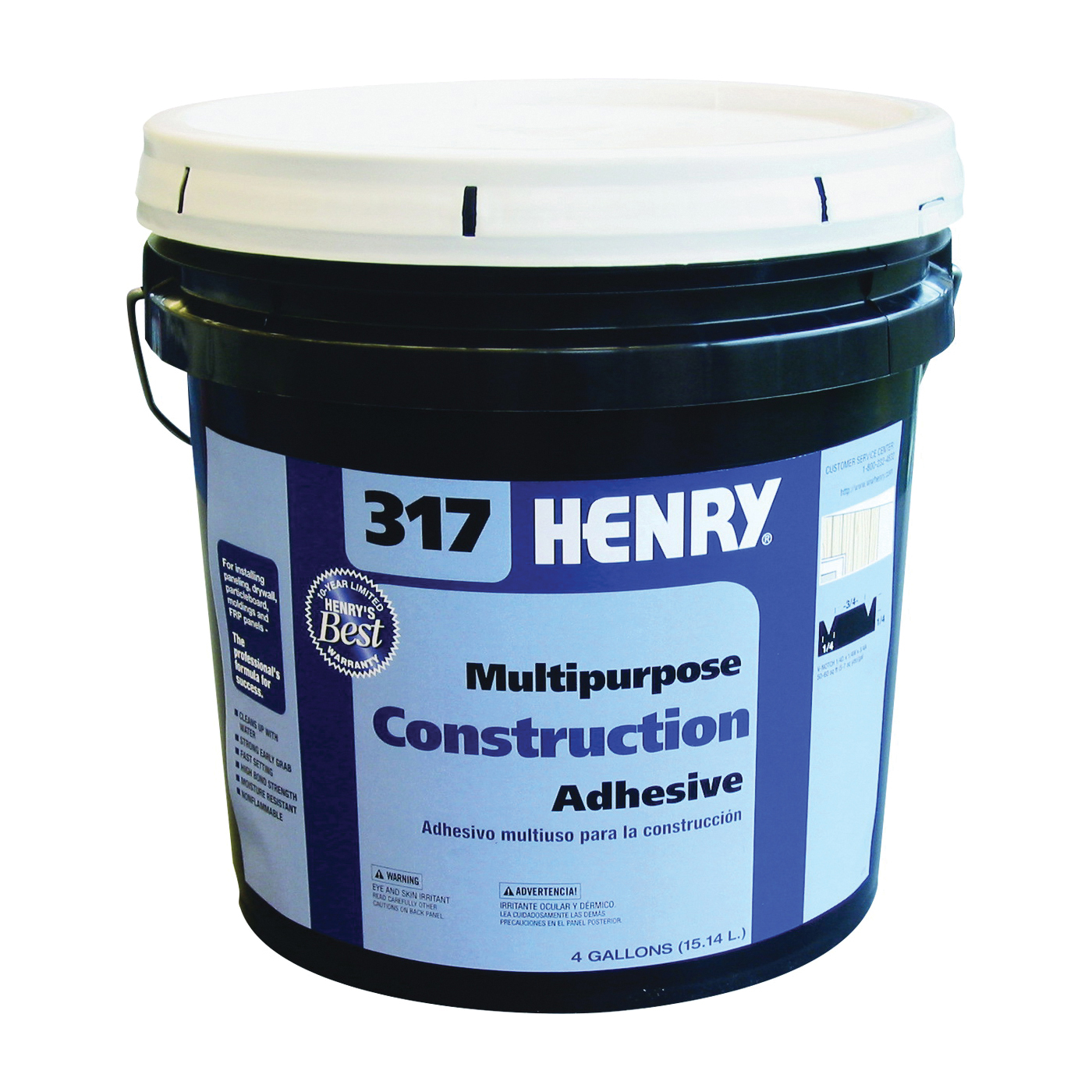 12039 Construction Adhesive, Off-White, 4 gal Pail