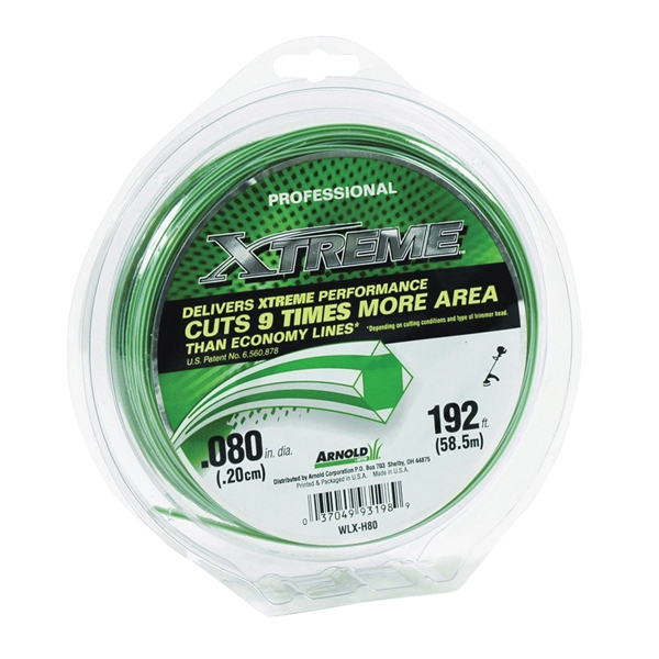 Arnold Xtreme Professional WLX-H80 Trimmer Line, 0.080 in Dia, 140 ft L, Monofilament - 1