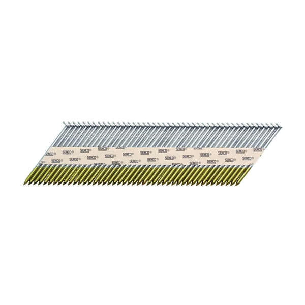 HC28APBX Collated Nail, 3-1/4 in L, Steel, Bright Basic, Clipped Head, Smooth Shank, 2,500 Count