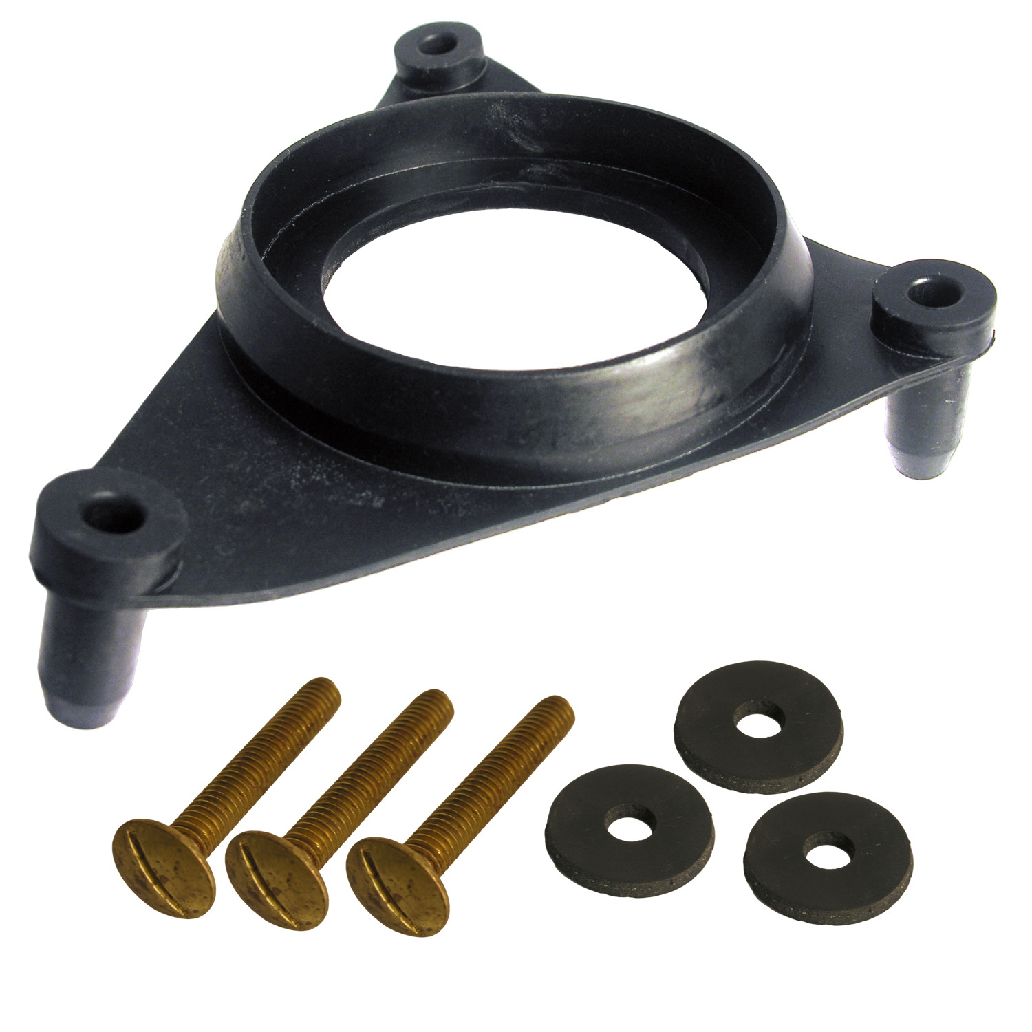 Lasco 04-3791 Tank-to-Bowl Bolt Set with Triangle Gasket, Brass, For: Kohler Toilets