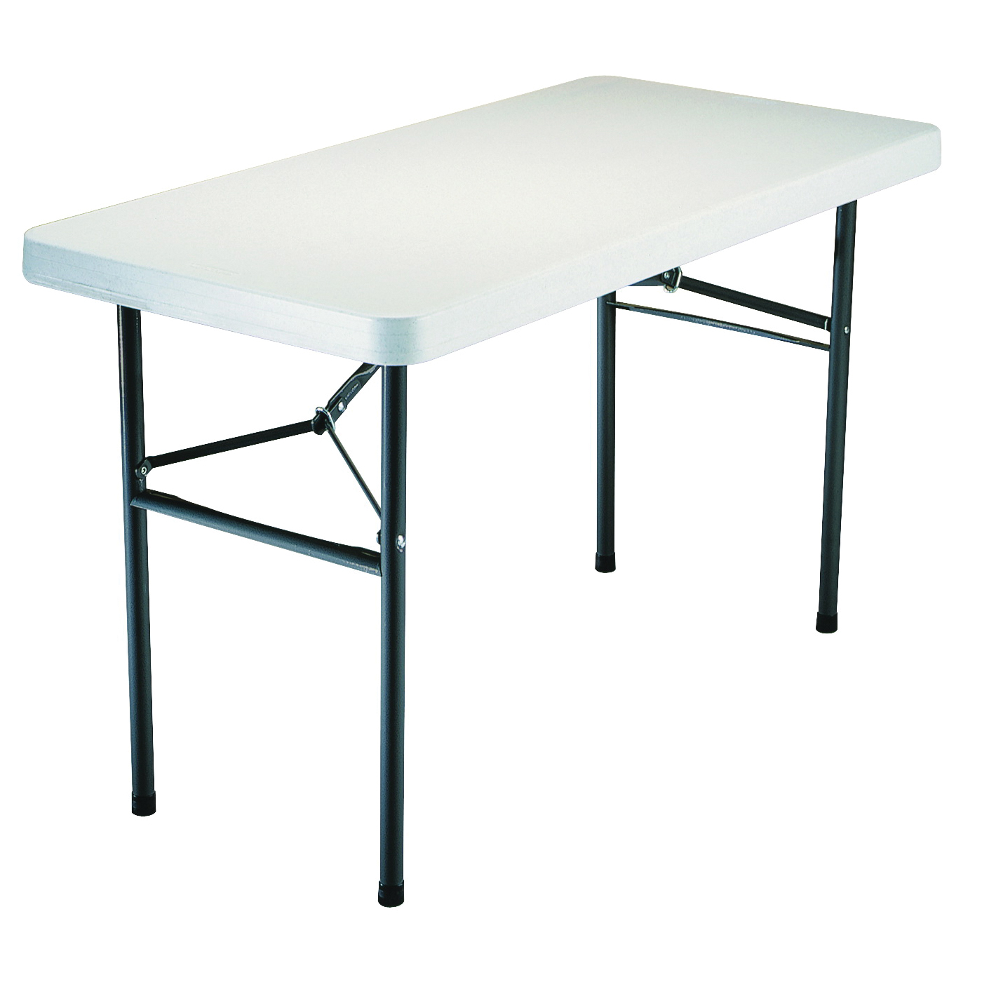 Lifetime Products 2940 Folding Table, Steel Frame, Polyethylene Tabletop, Gray/White - 1