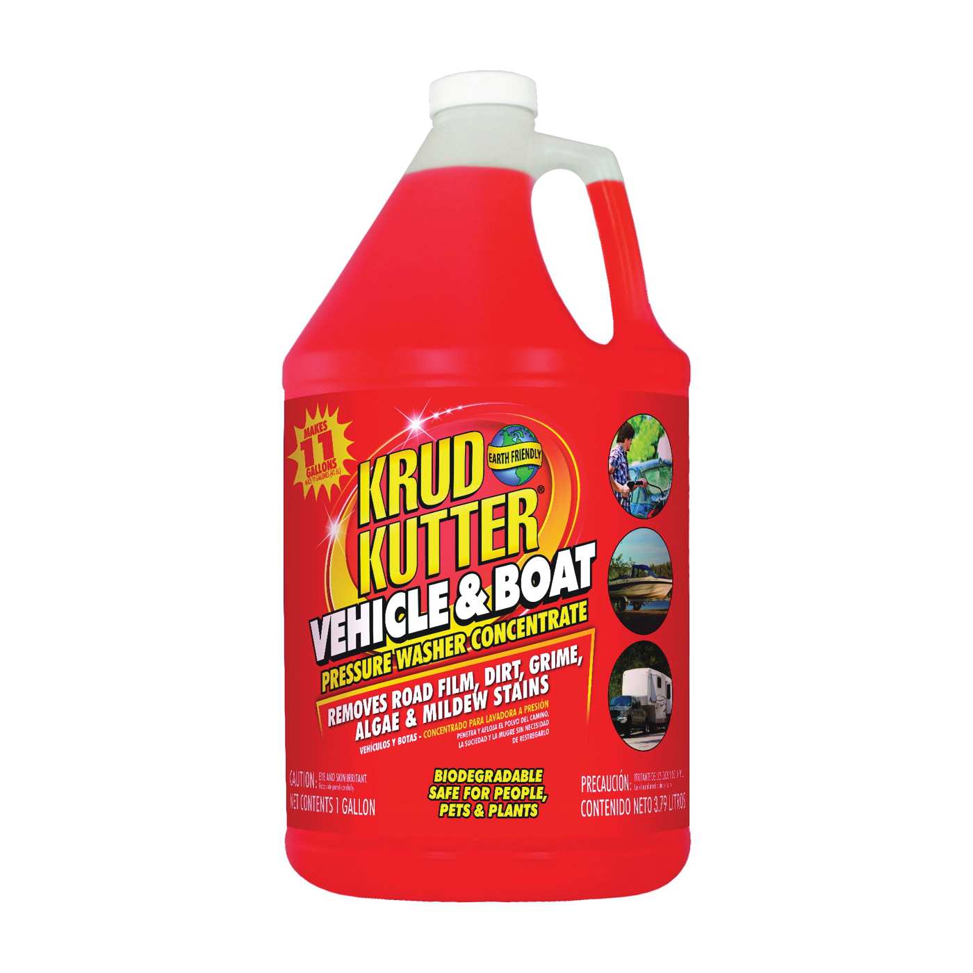 Krud Kutter VB014 Vehicle and Boat Cleaner, Liquid, Mild, 1 gal, Bottle