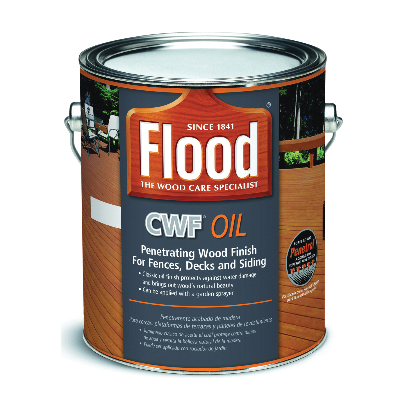 Flood FLD447-01 Wood Finish, Liquid, Clear, 1 gal - 1