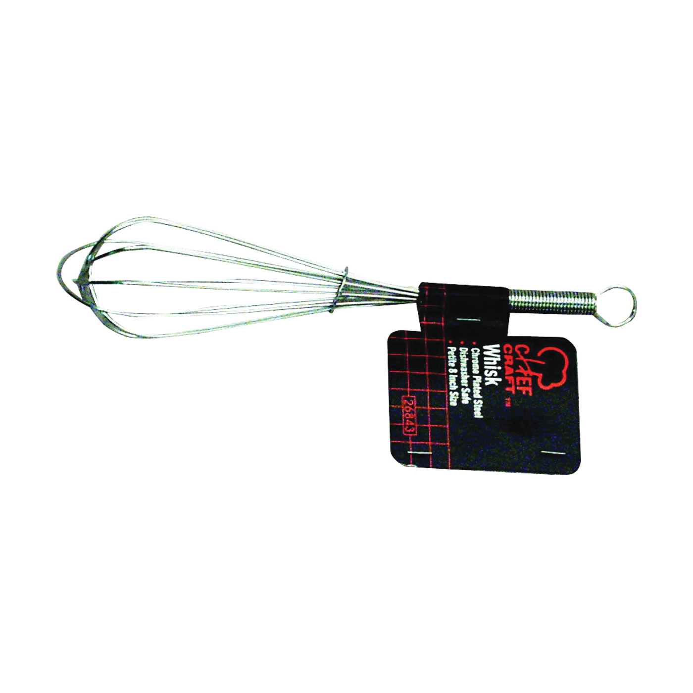 26710 Compact Whisk, 8 in OAL, Stainless Steel, Stainless Steel Handle