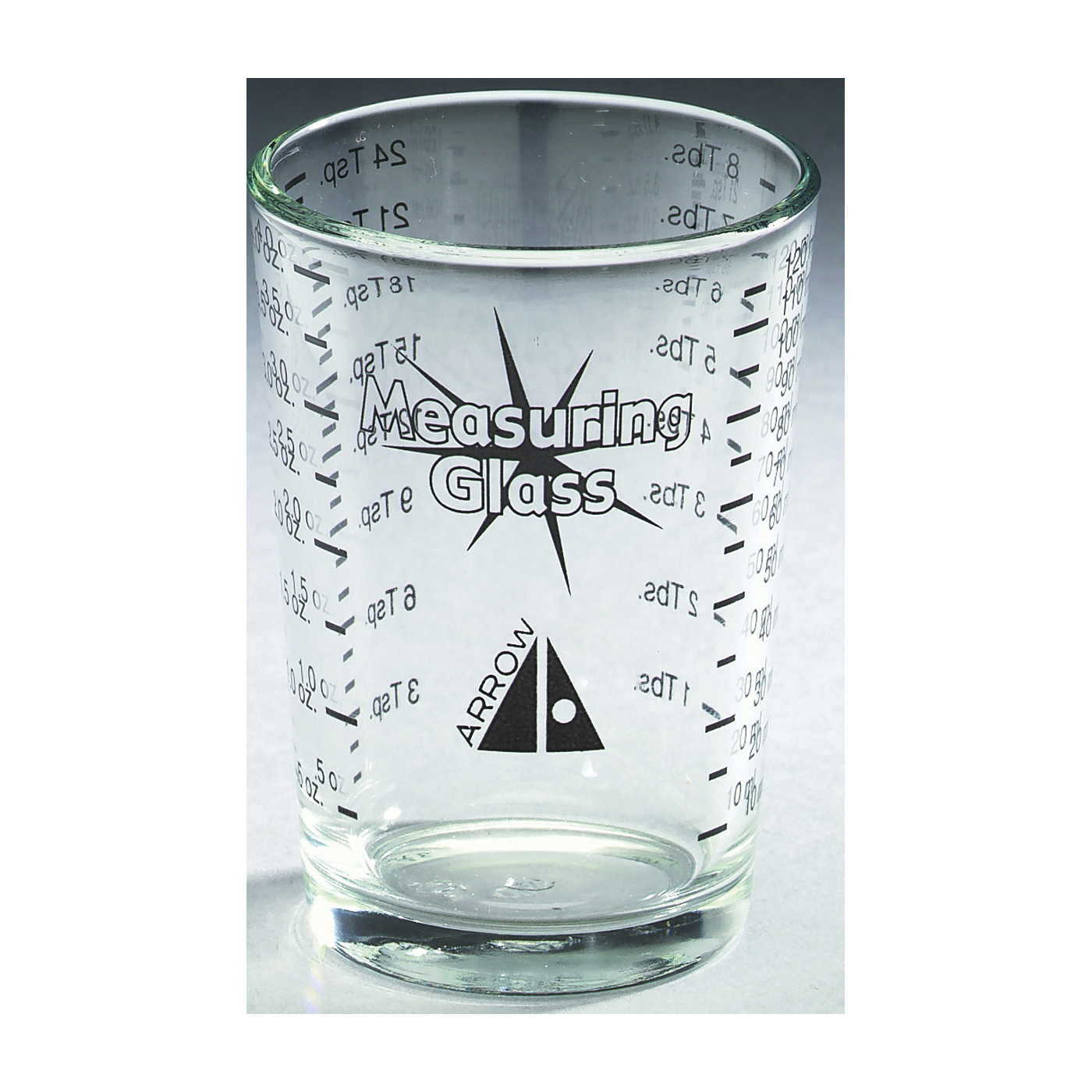 Arrow Plastic 00835 Heavy Duty Measuring Glass, 4 Oz, Assorted Colors