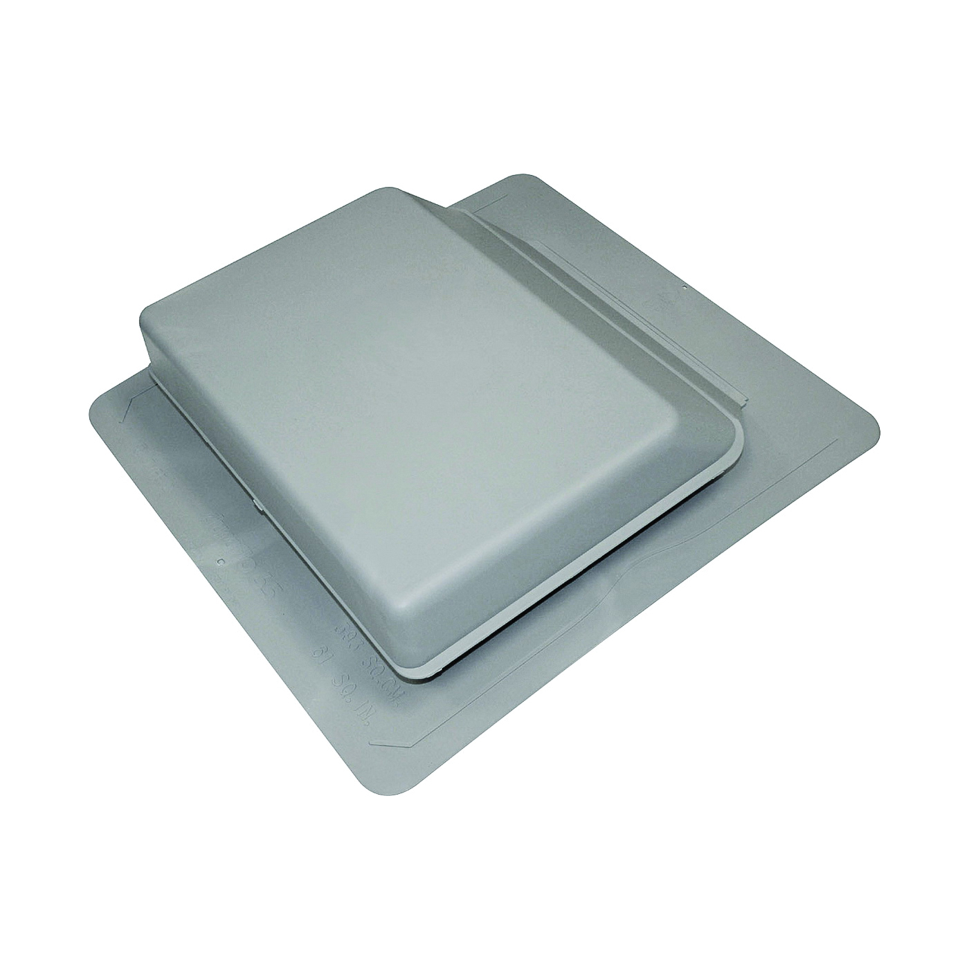 6065G Roof Vent, 17.247 in OAW, 61 sq-in Net Free Ventilating Area, Polypropylene, Gray