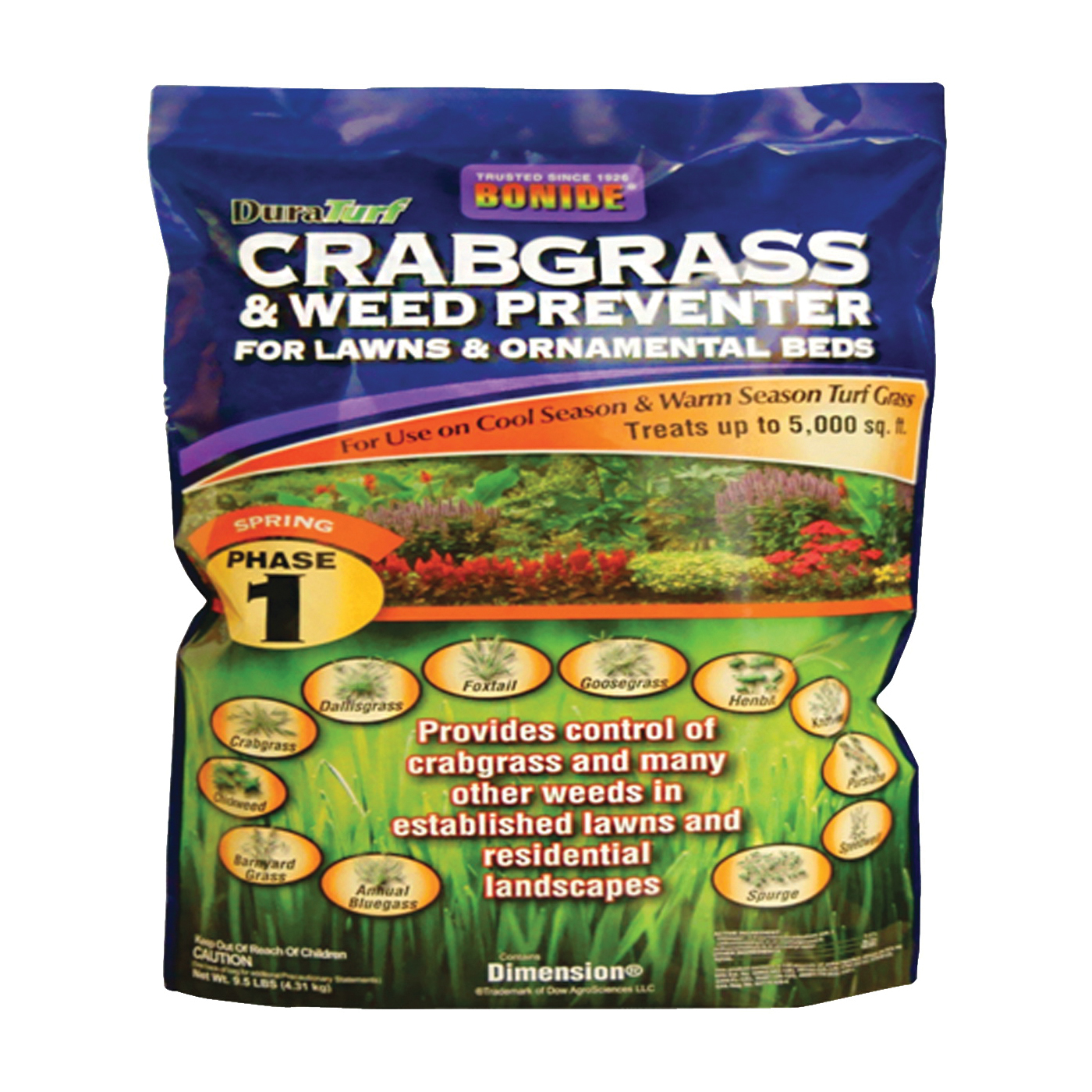 60402 Crabgrass and Weed Preventer, Solid, Gold/Light Brown, 10 lb Jug