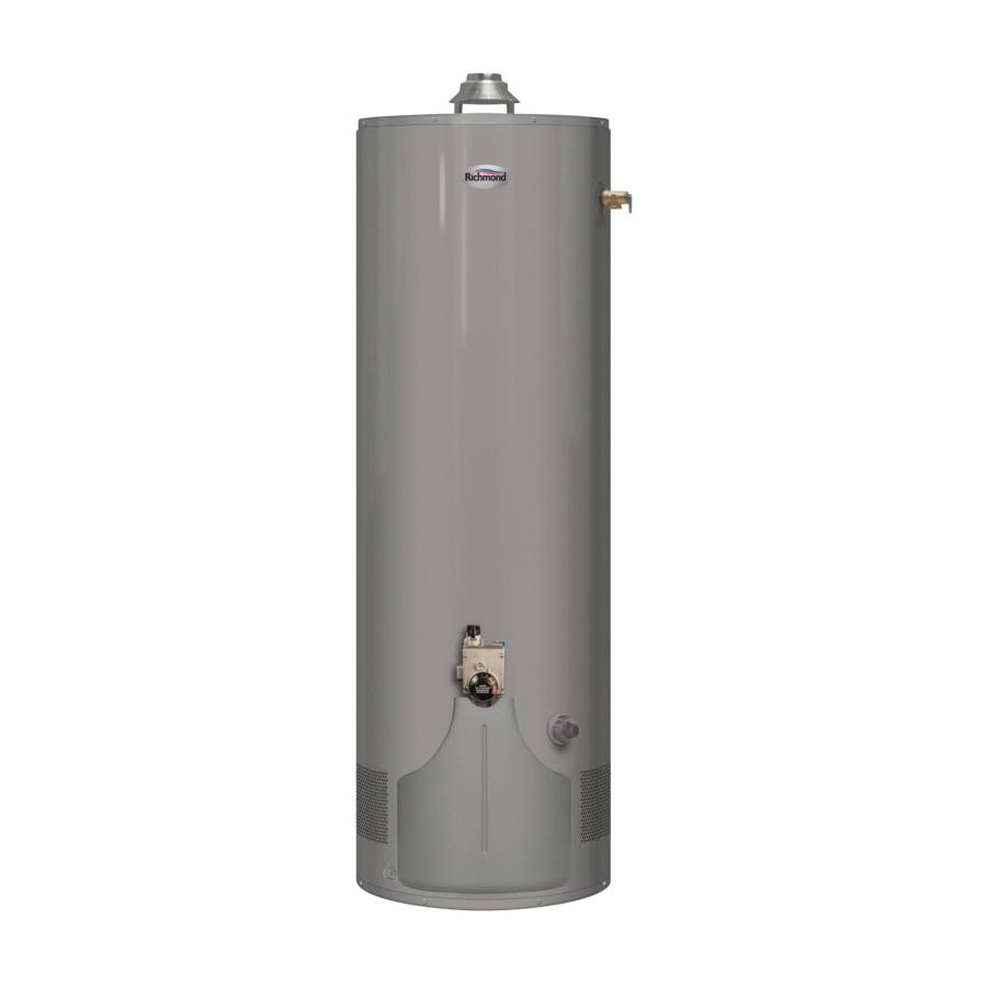 6G50-38FN4 Water Heater, Natural Gas, 50 gal Tank, 38,000 Btu