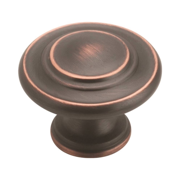 BP15862ORB Cabinet Knob, 1-5/16 in Projection, Zinc, Oil-Rubbed Bronze