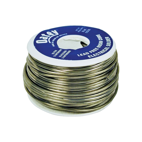 Oatey 53171 Rosin Core Wire Solder, 1/2 lb, Solid, Silver, 450 to 464 deg F Melting Point - 1