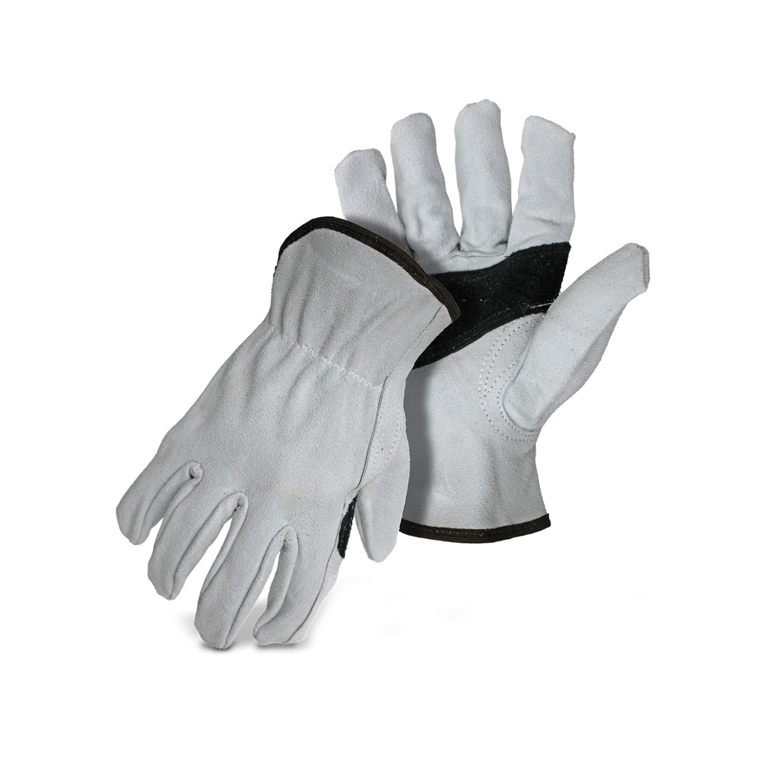4064X Driver Gloves, XL, Keystone Thumb, Open, Shirred Elastic Back Cuff, Leather