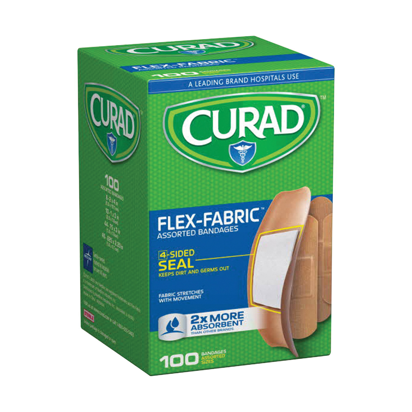 Flex-Fabric CUR0700RB Adhesive Bandage, Fabric Bandage