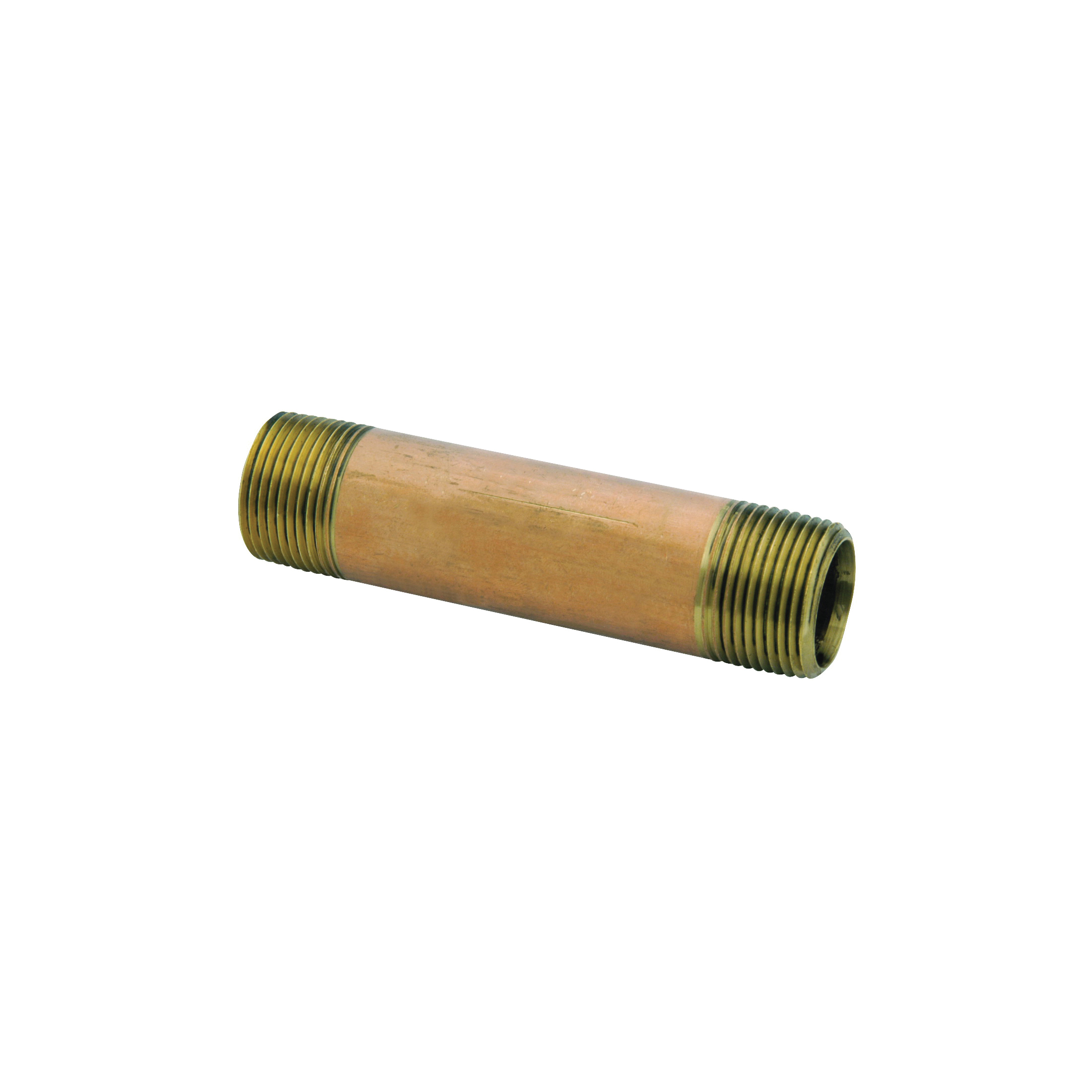 Anderson Metals 38300-0240 Pipe Nipple, 1/8 in, NPT, Brass, 370 psi Pressure, 4 in L - 1