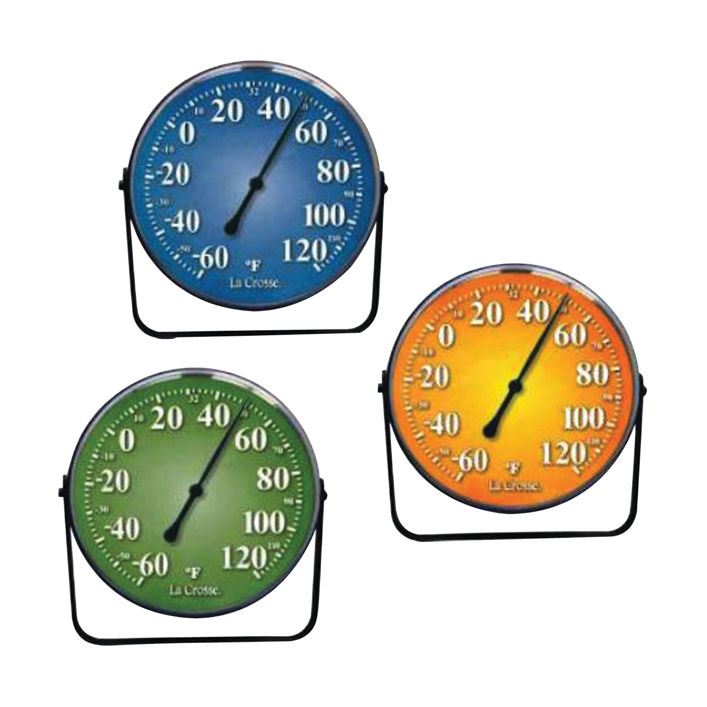 104-1512 Variety Pack Thermometer, 5 in Display, -60 to 120 deg F, Metal Casing