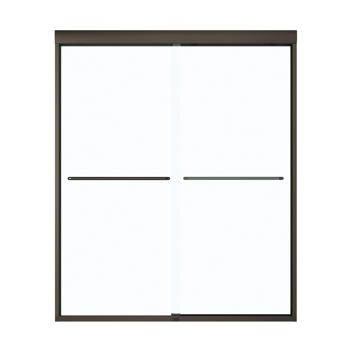 Aura 135665-900-172 Shower Door, Clear Glass, Tempered Glass, Semi Frame, 2-Panel, Glass, 1/4 in Glass