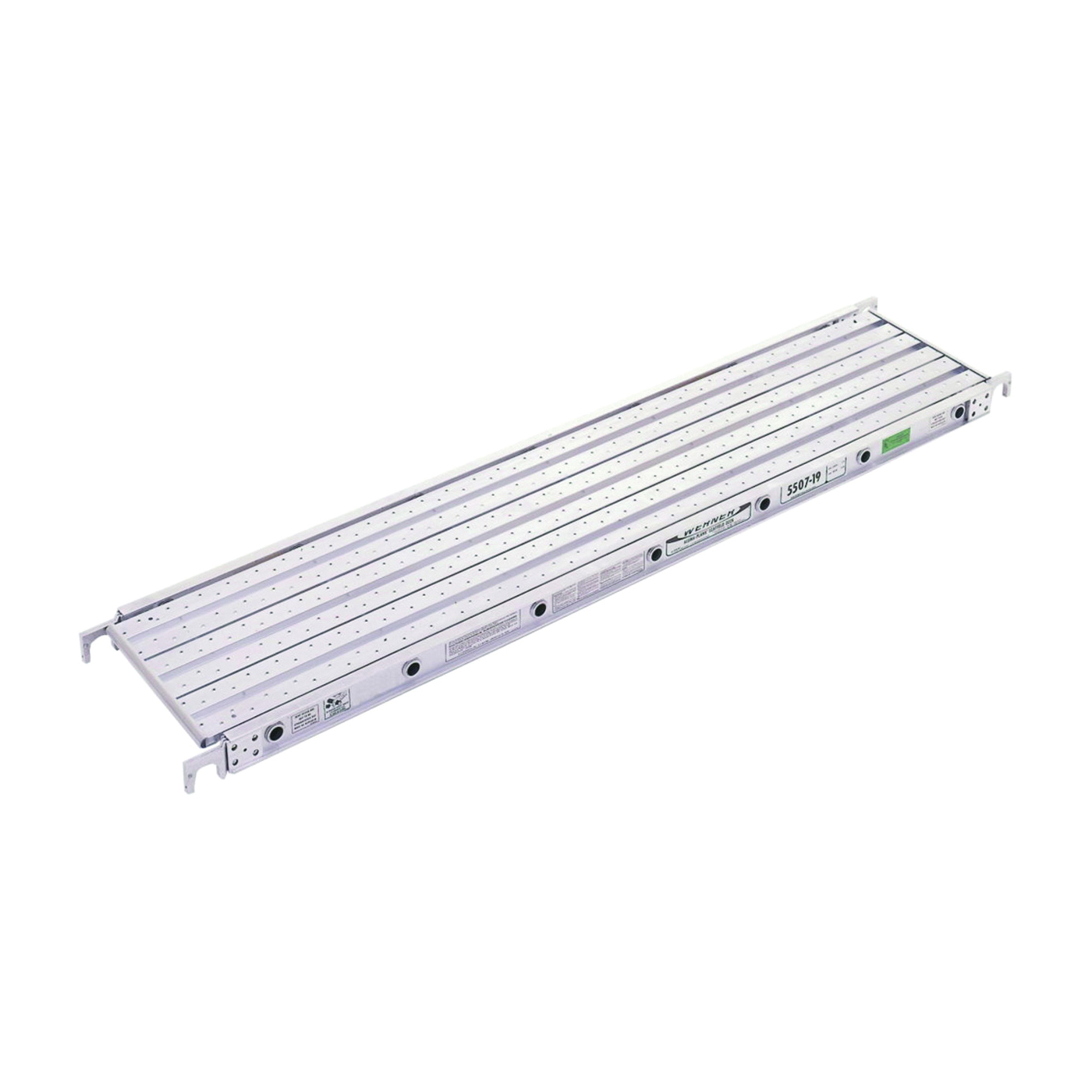 5507-19 Aluma-Plank, 7 ft L, 19-1/16 in W, Aluminum