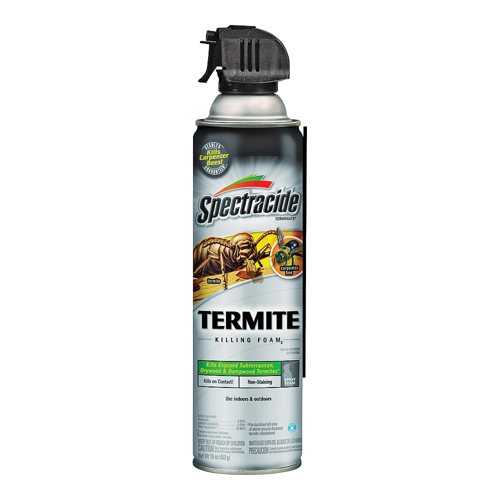 53370 Termite Killing Foam, Liquid, Spray Application, 16 oz Can