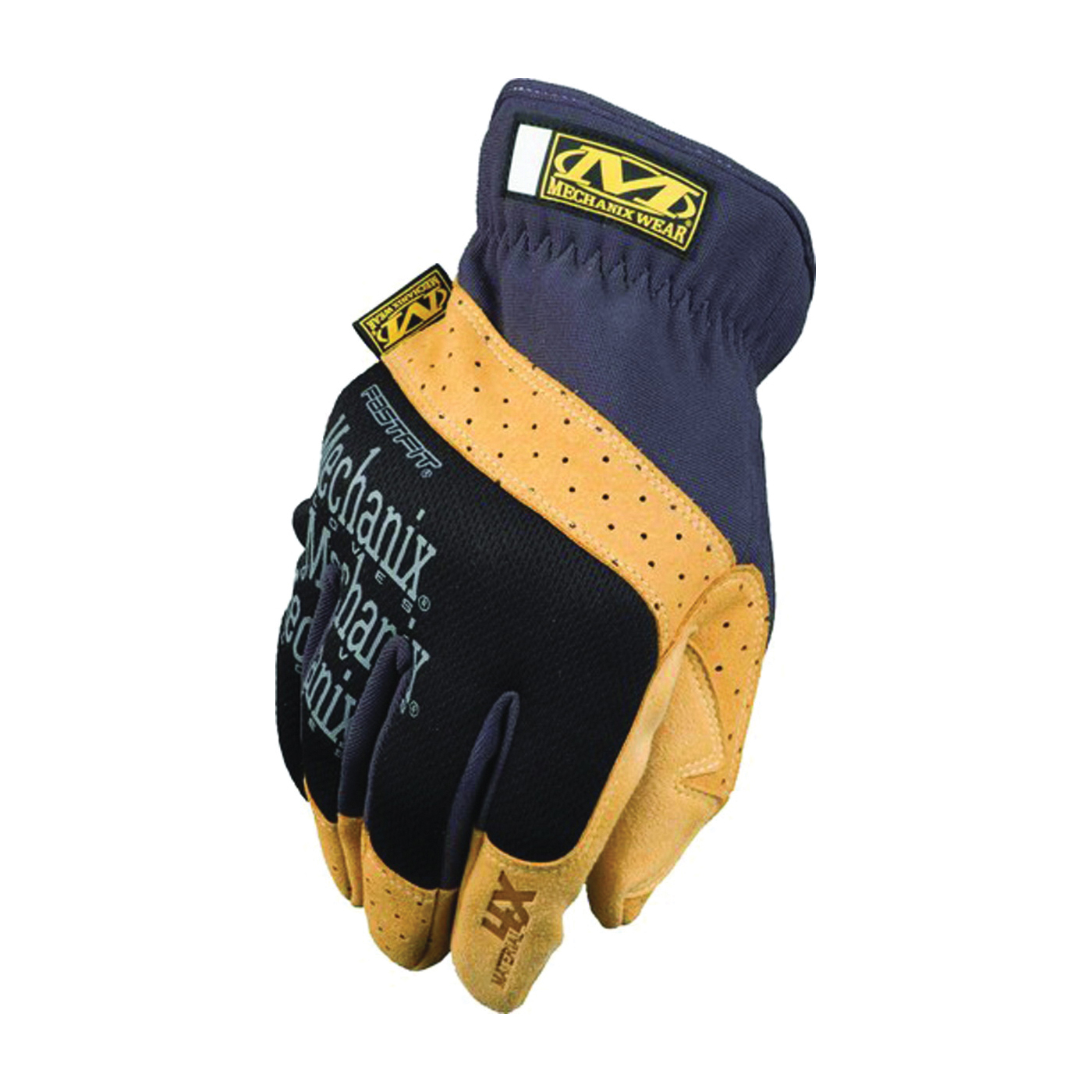 FastFit Series MF4X-75-009 Work Gloves, M, 9 in L, Reinforced Thumb, Elastic Cuff, Synthetic Leather