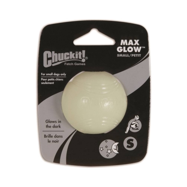 32312 Dog Toy, S, Natural Rubber, Glow White