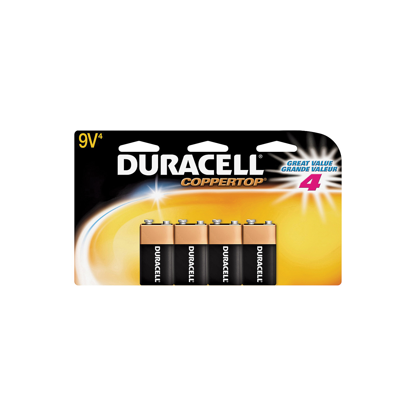 DURACELL 41333935645 Battery, 9 V Battery, Alkaline, Manganese Dioxide - 1