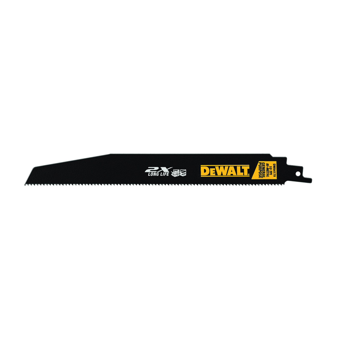 DeWALT DWA4179 Reciprocating Saw Blade, 1 in W, 9 in L, 10 TPI