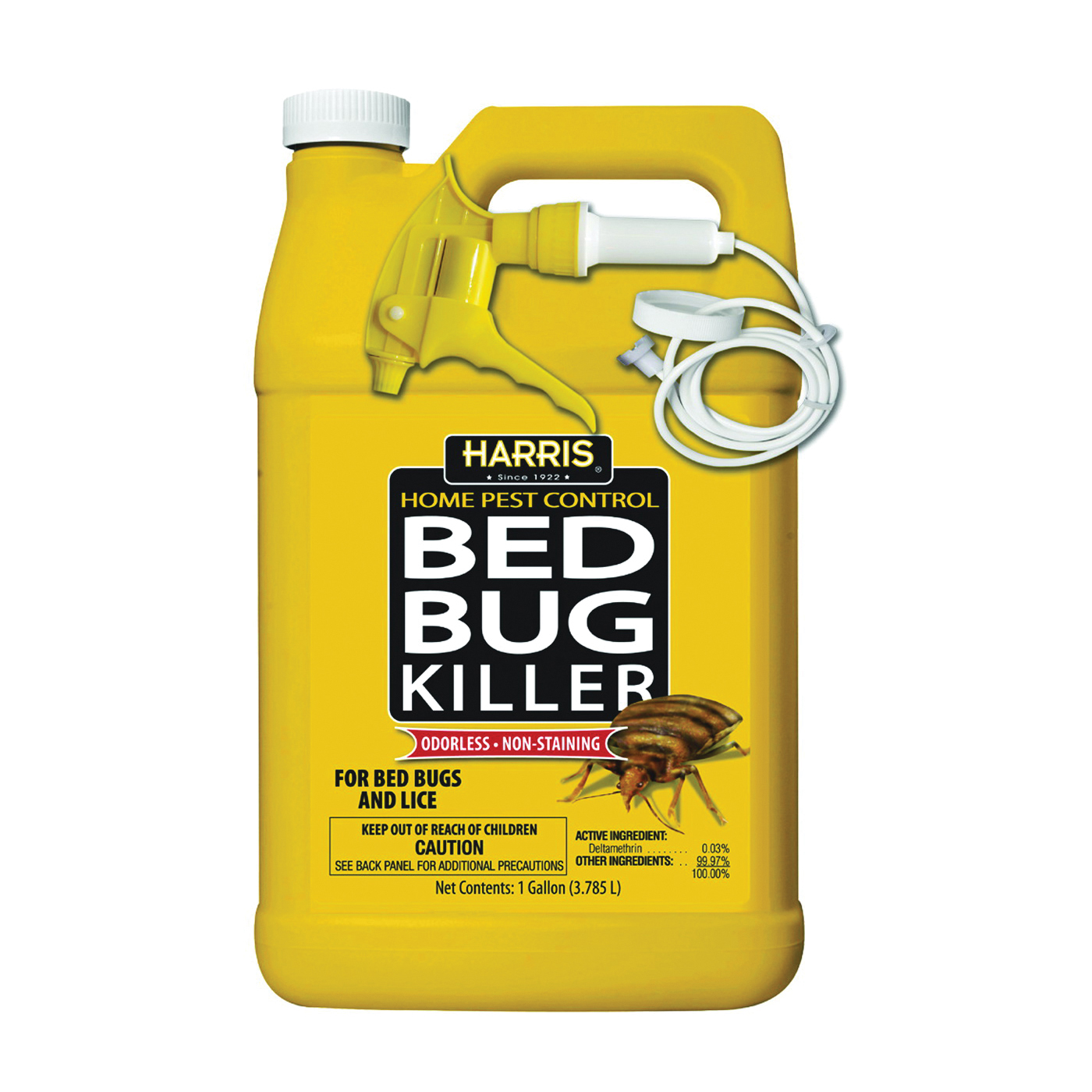 Harris HBB-128 Bed Bug Killer, Liquid, Spray Application, 128 oz