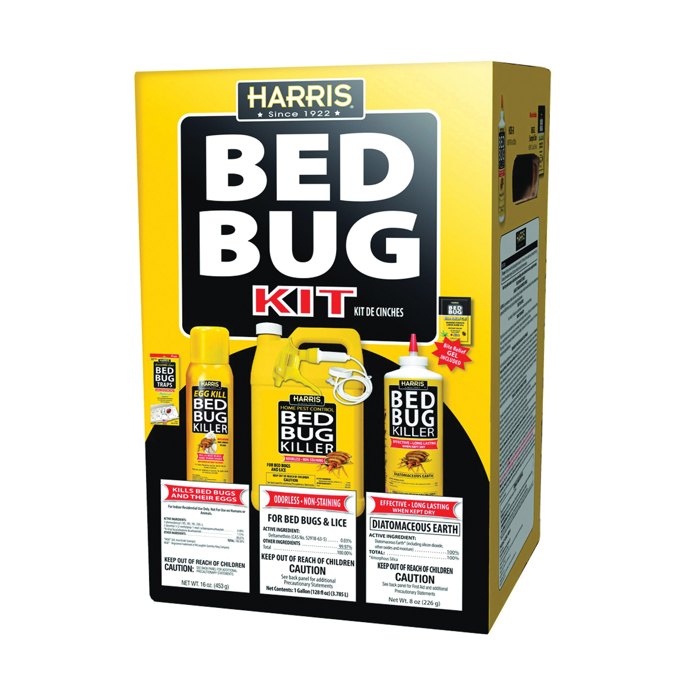 Harris BBKIT-LGVP-4 Bed Bug Insect Killer, Clear