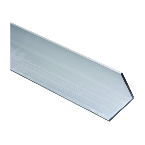 4204BC Series N258-400 Angle Stock, 2 in L Leg, 96 in L, 1/8 in Thick, Aluminum, Mill