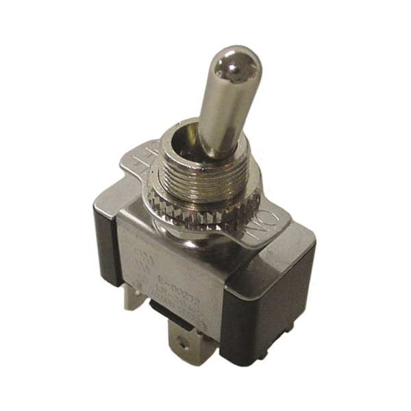Gardner Bender GSW-121 Toggle Switch, 125/250 V, SPST, Spade Terminal, Silver