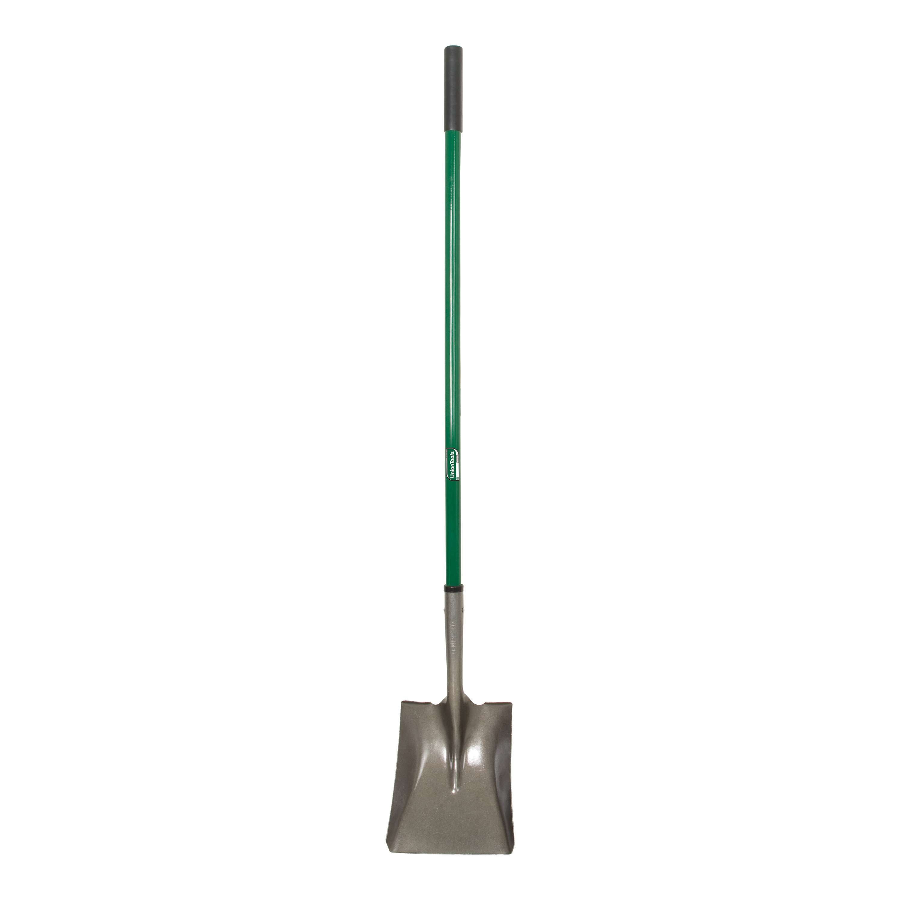 2432100 Square Point Shovel, 8.61 in W Blade, Steel Blade, Fiberglass Handle, 43 in L Handle