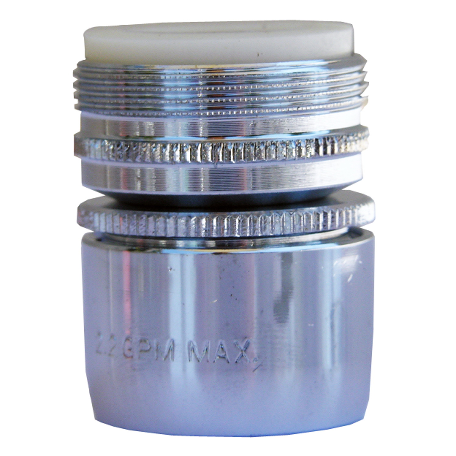 Lasco 09-1227 Swivel Spray Aerator, 55/64-27 x 15/16-27 Female x Male, Brass, Chrome Plated, 2.2 gpm