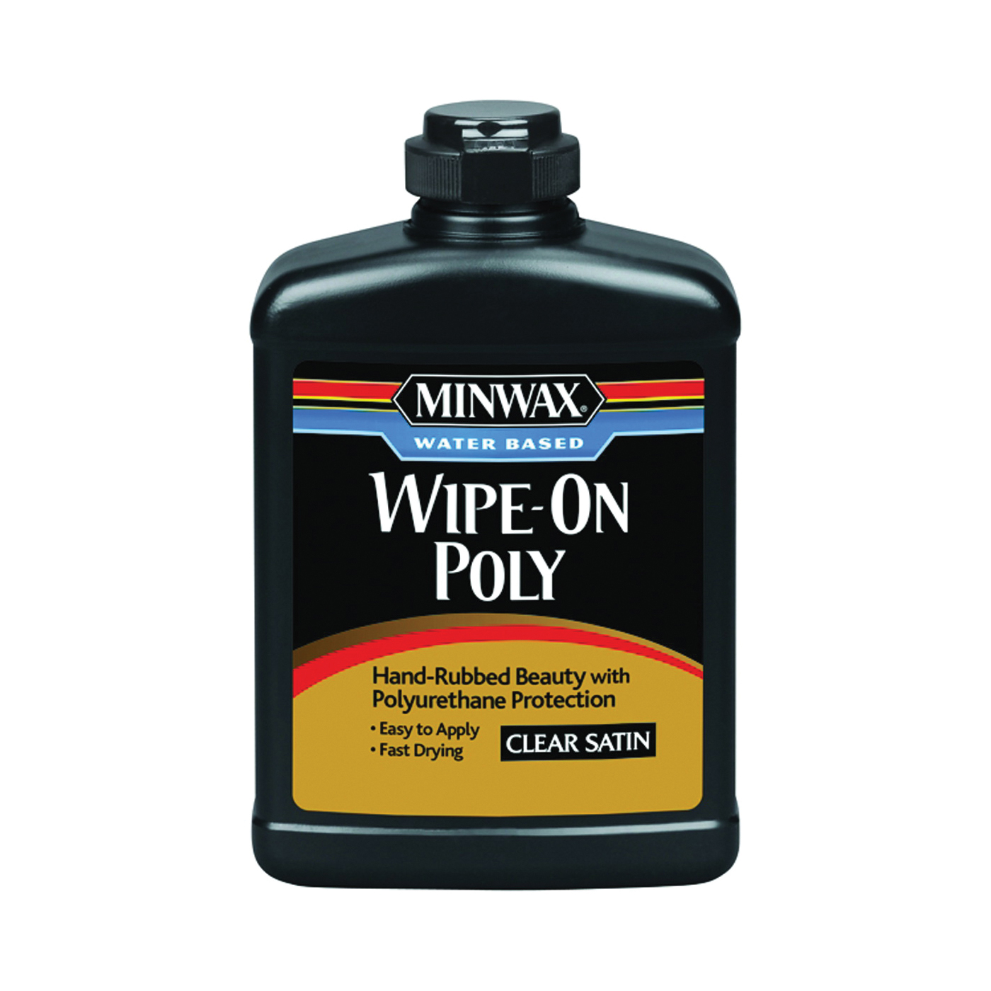 Minwax 409170000 Wipe-On Polyurethane, Water Base, Clear, Liquid, 1 pt Can
