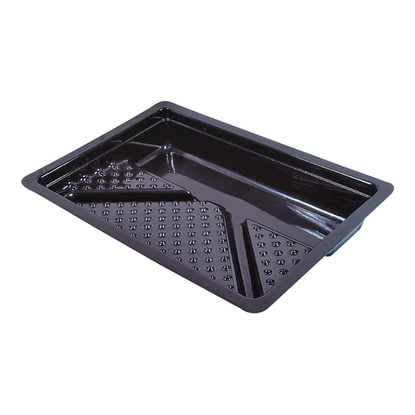 06512 Paint and Sealer Roller Tray, 22 in W, 5 qt Capacity, Plastic, Black