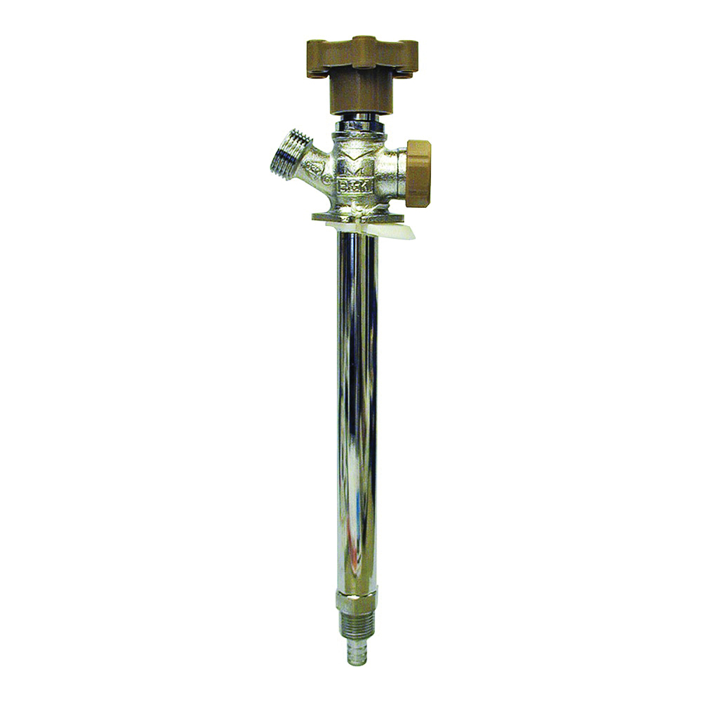 104-841HC Anti-Siphon Frost-Free Sillcock Valve, 1/2 x 3/4 in Connection, MPT x Hose, 125 psi Pressure, Brass Body