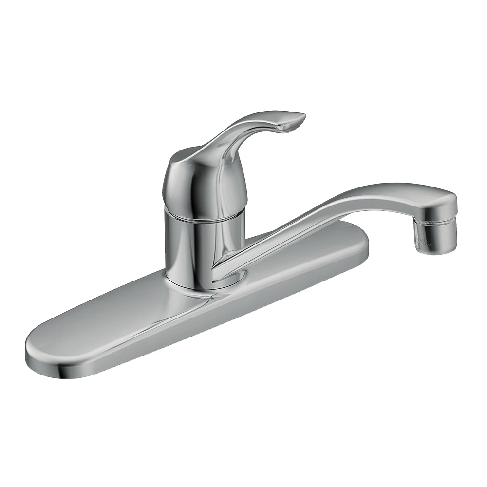 Adler Series CA87526 (87585) Kitchen Faucet, 1.5 gpm, Stainless Steel, Chrome Plated, Deck Mounting, Lever Handle