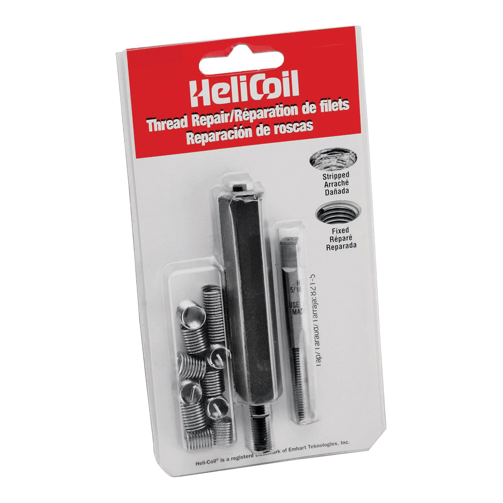 Heli-Coil 5521-7 Thread Repair Kit, 29/64 in, 21/32 in L, Stainless Steel - 1