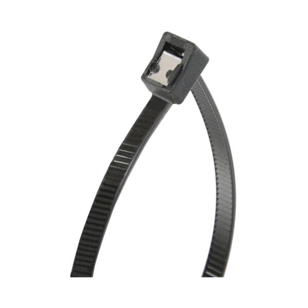 Gardner Bender 46-314UVBSC Cable Tie, Double-Lock Locking, 6/6 Nylon, Black - 1