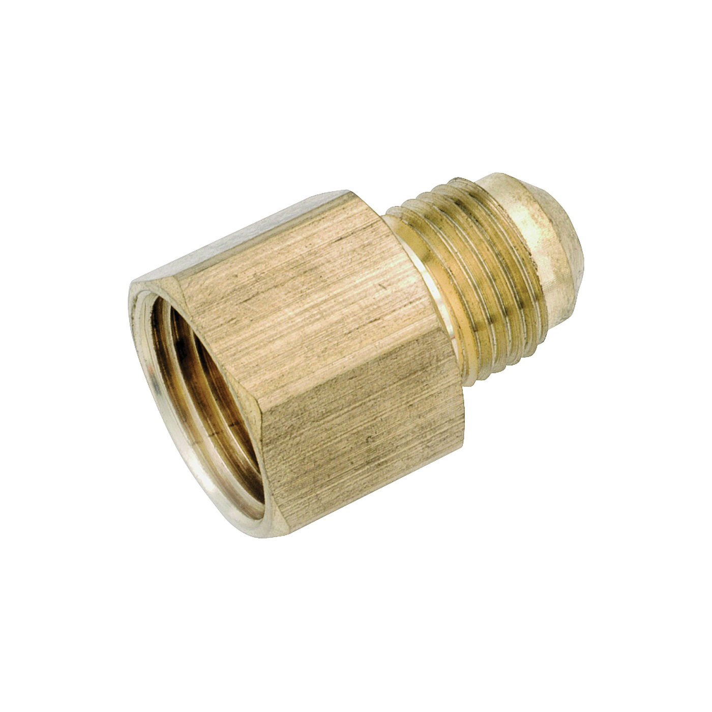 754046-0604 Tube Coupling, 3/8 x 1/4 in, Flare x FNPT, Brass
