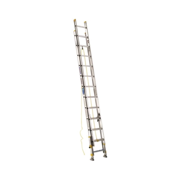 D1824-2EQ  24 ft. Extension Ladder, 23 ft. Reach, 250 lb, Aluminum