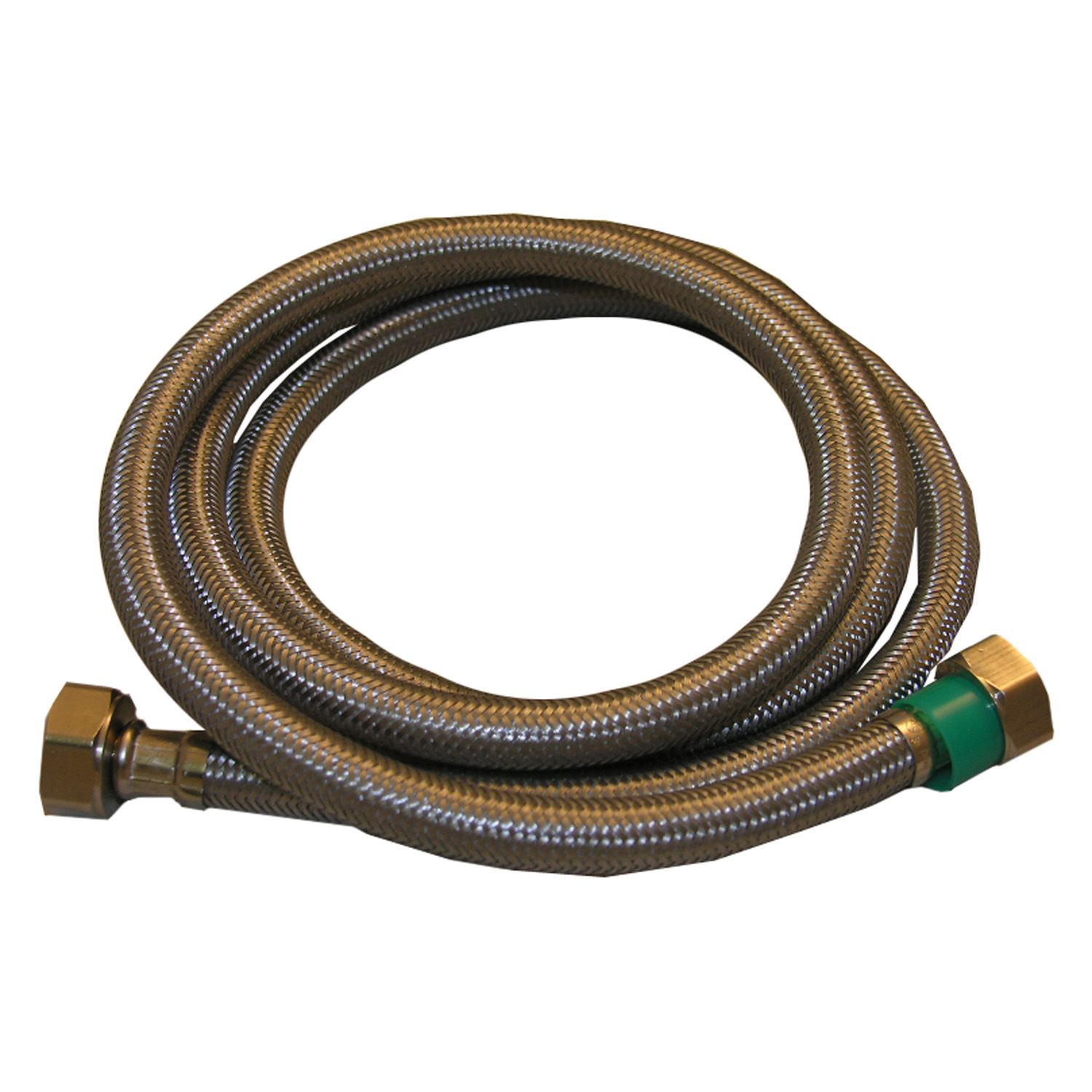 Lasco 10-0461 Braided Faucet Connector, Flexible, 1/2 in Inlet, IPS Inlet, 1/2 in Outlet, IPS Outlet, 60 in L