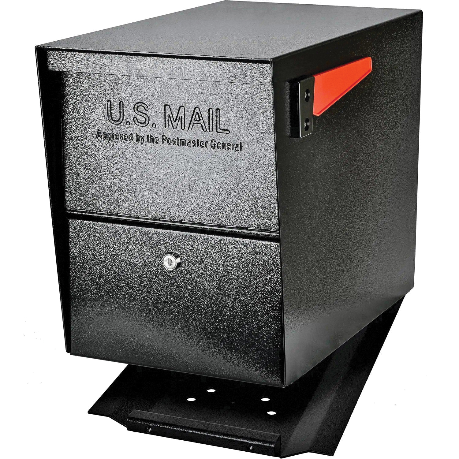 Mail Boss Packagemaster Series 7206 Locking Curbside MailBox, Steel, Galvanized/Powder-Coated, 11-1/4 in W, 21 in D - 2