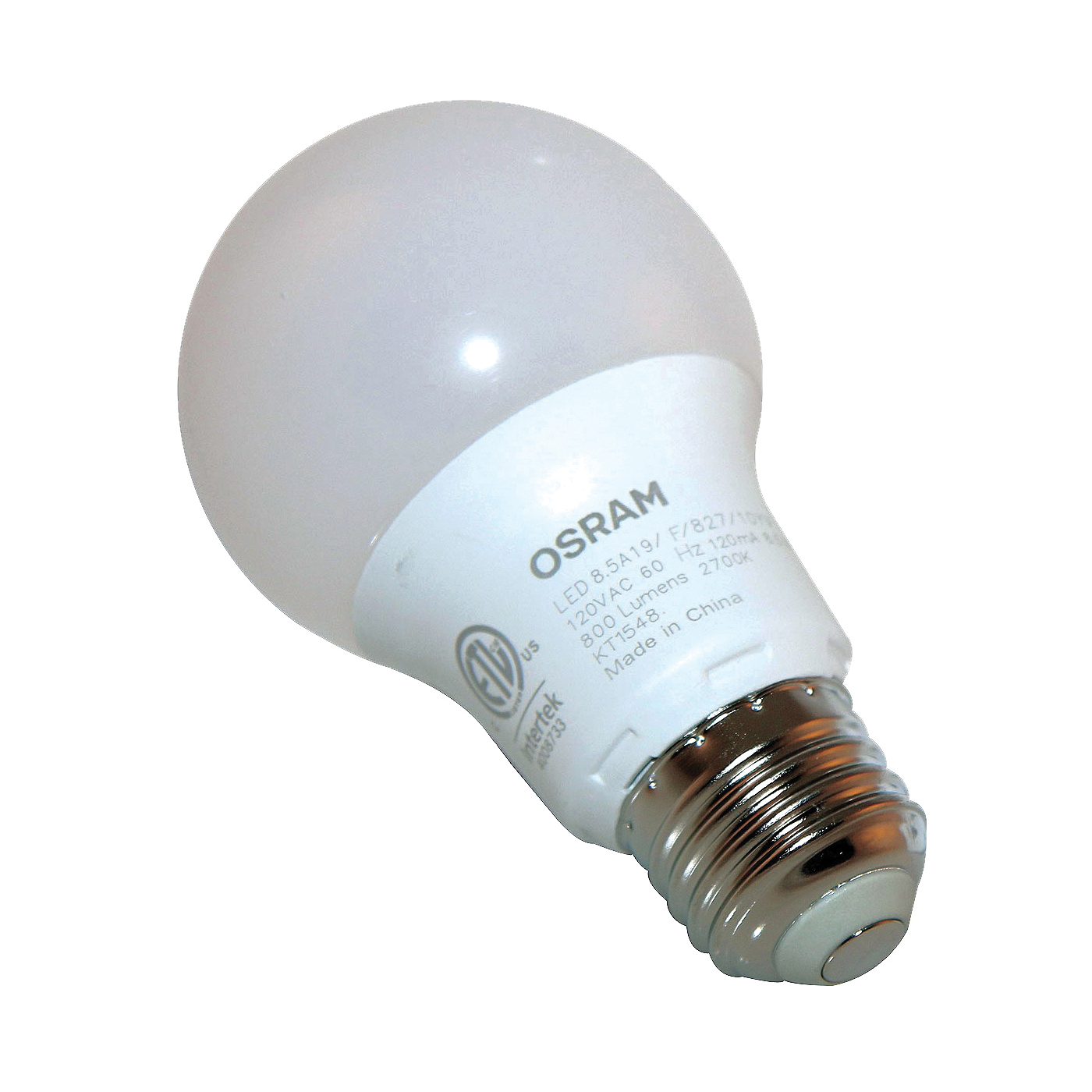73886 General-Purpose LED Bulb, A19 Lamp, 60 W Equivalent, E26 Medium Lamp Base, Frosted, Warm White