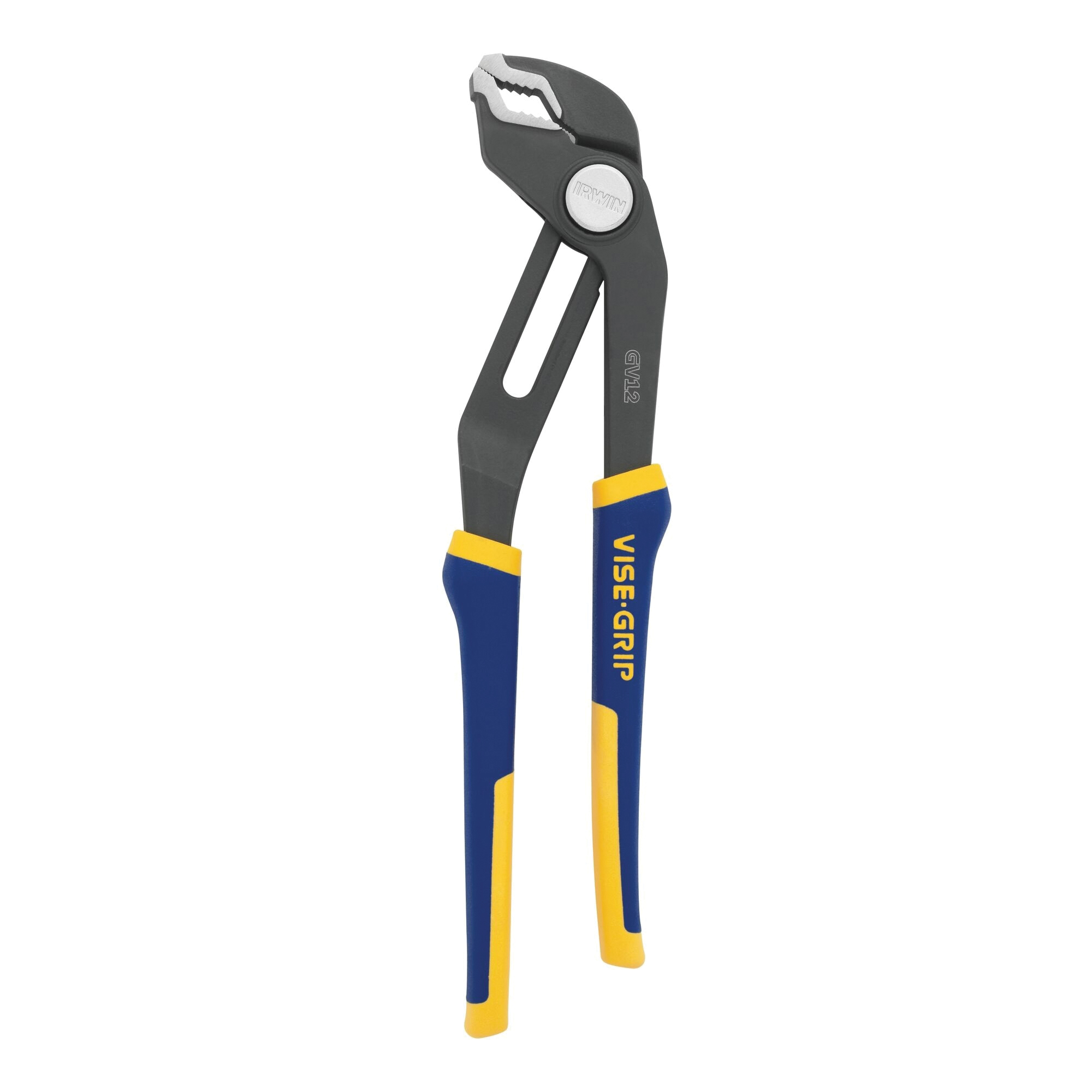 2078112 Groove Lock Pliers, 12 in OAL, 2-3/4 in Jaw Opening, Blue/Yellow Handle, Cushion Grip Handle