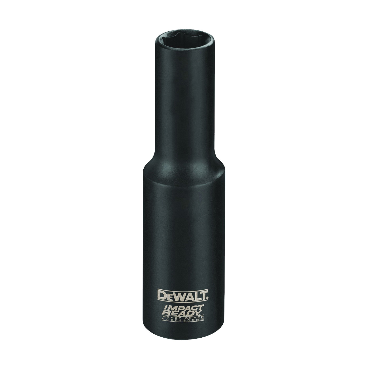 IMPACT READY DW22912 Impact Socket, 13/16 in Socket, 1/2 in Drive, Square Drive, 6-Point, Steel, Black Phosphate
