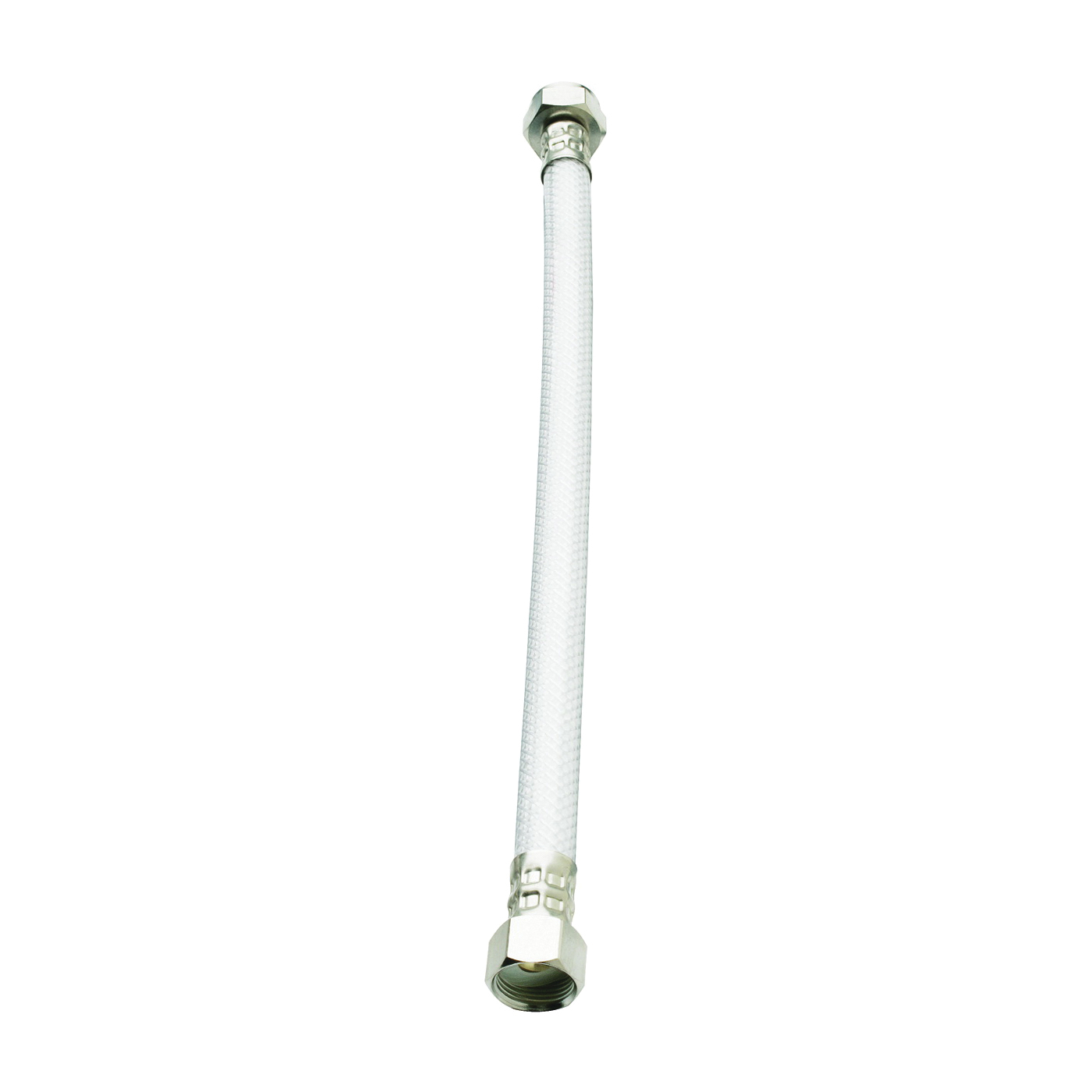 EZ Series PP23847LF Sink Supply Tube, 1/2 in Inlet, Flare Inlet, 1/2 in Outlet, FIP Outlet, Stainless Steel Tubing, 12 in L